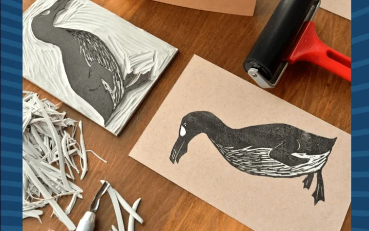 Carve & Print: Custom Linocut Sketchbooks