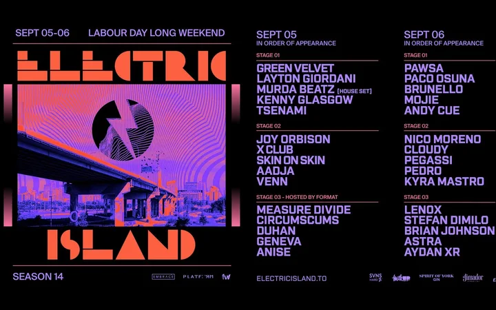 Electric Island | Sept 5 & 6 electronic music concert series