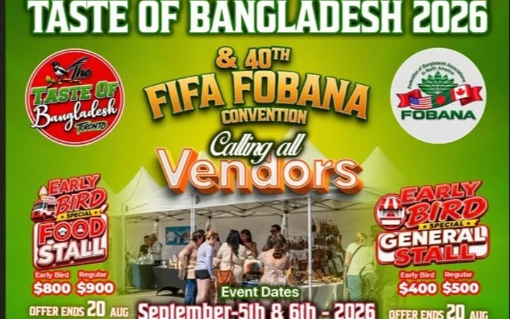 Taste of Bangladesh 2026 & 40th FIFA FOBANA Convention – Toronto