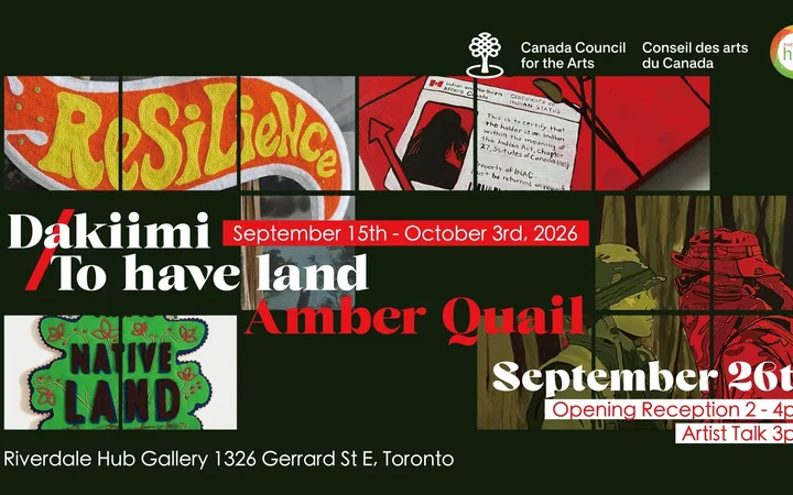 Exhibition "Dakiimi / To have land" by Amber Quail
