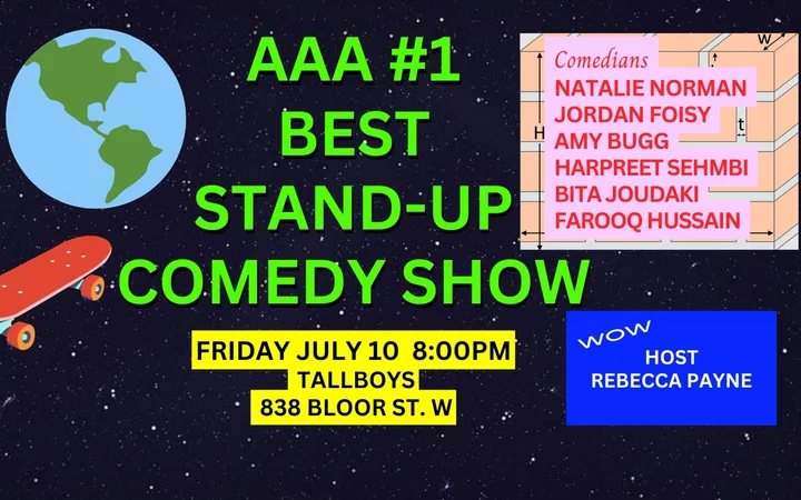 Friday Standup Comedy: AAA#1 Best Show Toronto