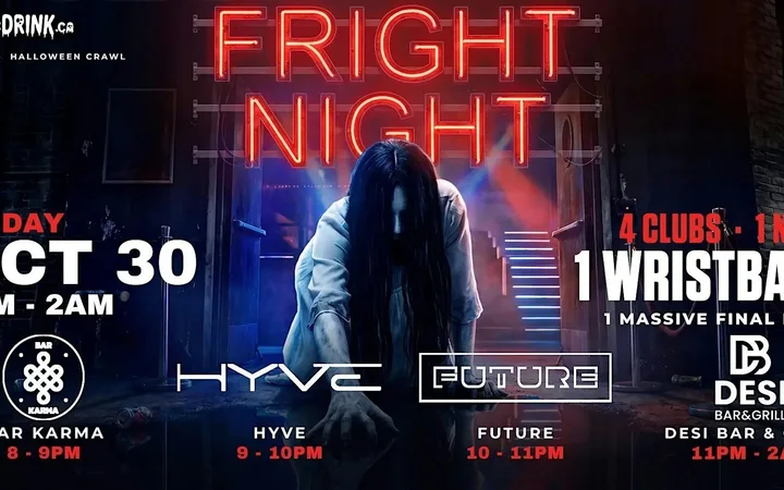 Fright Night Crawl | Toronto Halloween Costume Party 2026 | Fri O
