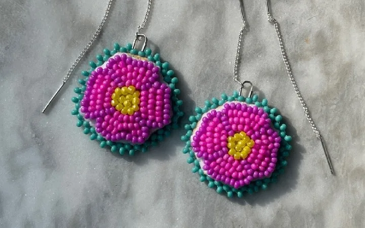 Indigenous Beading Workshop: Flat Stitch Ojibway Flower