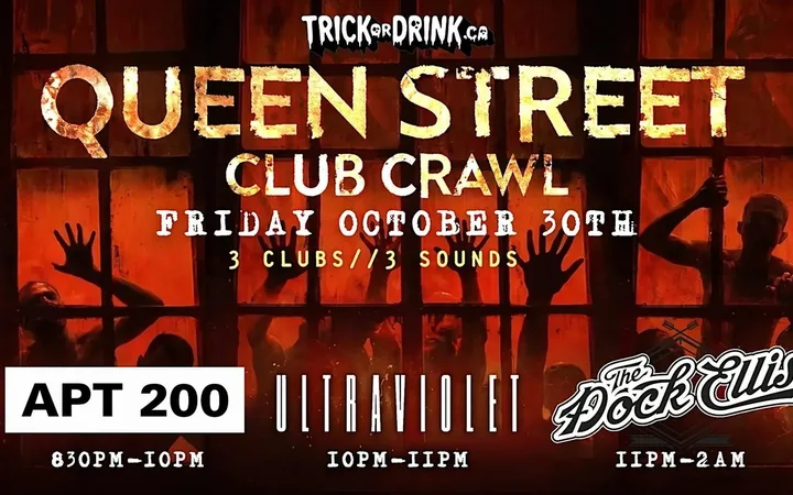 Queen West Club Crawl | Toronto Halloween Costume Party | Fri
