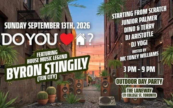 Do You Love House Day Party w/ TEN CITY's Byron Stingily