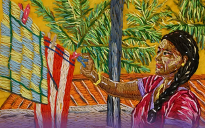 Painting with Thread with artist Par Nair