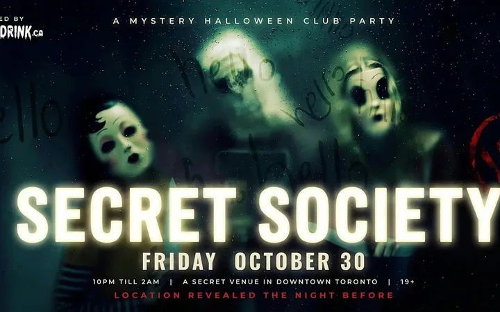 Secret Society | Toronto Halloween Party 2026 | Secret Venue | Fr