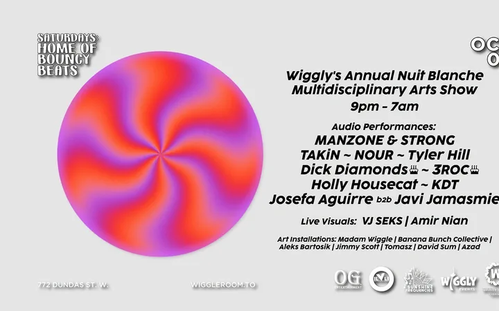 Wiggly Annual Multidisciplinary Arts Show Nuit Blanche [9pm-7am]