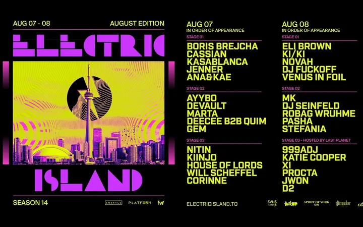 Electric Island | August 7 & 8 electronic music concert series