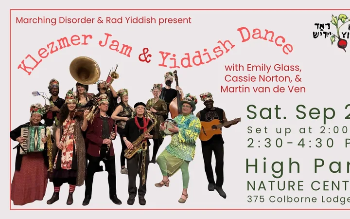 Klezmer Jam & Yiddish Dance – September 26!